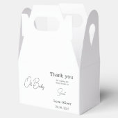 Ballotins Baby shower de calligraphie simple et élégant (Ouvert)