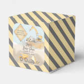 Ballotins Baby shower de camion de construction (Arrière)