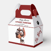 Ballotins Baby shower de caricatures de chiens mignons pour  (Verso)