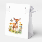 Ballotins Baby shower de cerfs d'animaux de bois (Arrière)