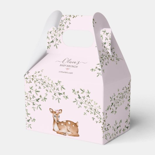 Ballotins Baby shower de cerfs de bois (Verso)