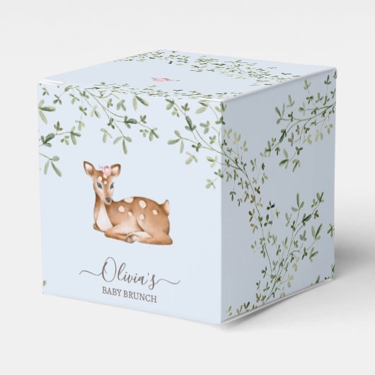 Ballotins Baby shower de cerfs de bois (Verso)