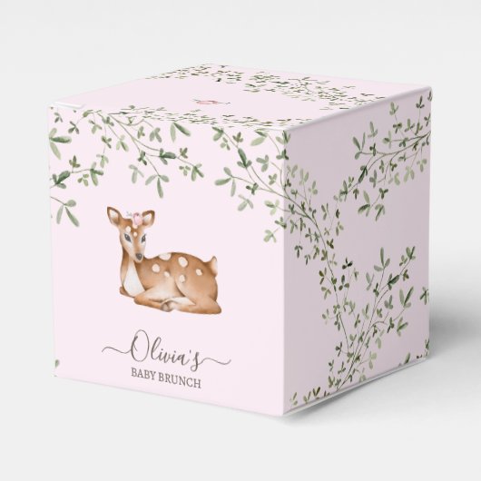 Ballotins Baby shower de cerfs de bois (Verso)