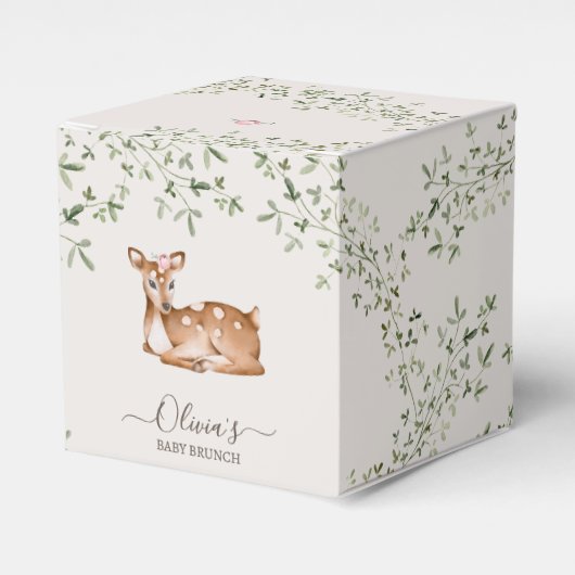 Ballotins Baby shower de cerfs de bois (Verso)