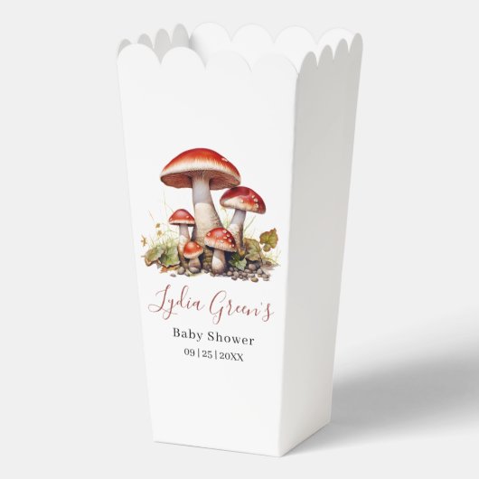 Ballotins Baby shower de champignons Invitation, Automne Neu (Recto)