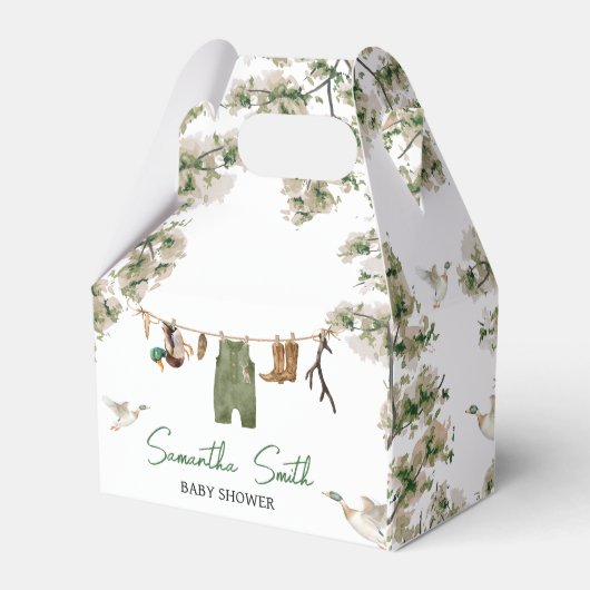 Ballotins Baby shower de chasse au canard (Verso)