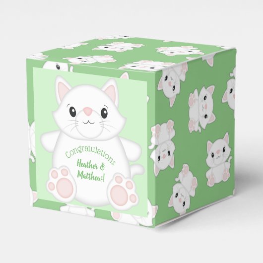 Ballotins Baby shower de chat Kitty (Verso)