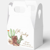 Ballotins Baby shower de chaussures Boho Cactus Cowboy moder (Ouvrir)