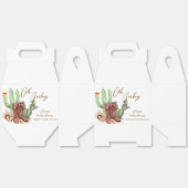 Ballotins Baby shower de chaussures Boho Cactus Cowboy moder (Déplié)