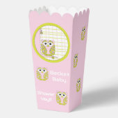 Ballotins Baby shower de Chouette rose (Verso)