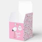 Ballotins Baby shower de cigogne rose (Ouvert)