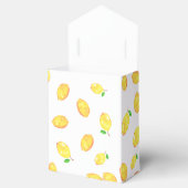 Ballotins Baby shower de citron Élégant cadre de script de M (Ouvert)