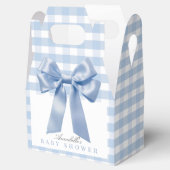 Ballotins Baby shower de coquette Blue Bow Ruban Boy (Ouvert)