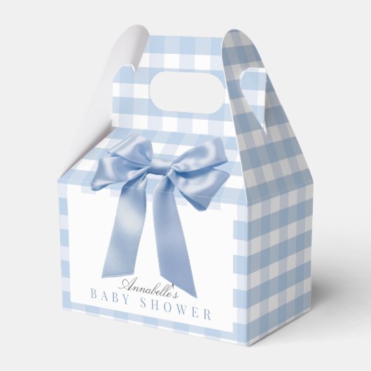 Ballotins Baby shower de coquette Blue Bow Ruban Boy (Verso)