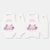 Ballotins Baby shower de coquillage de perles violet Retro (Déplié)