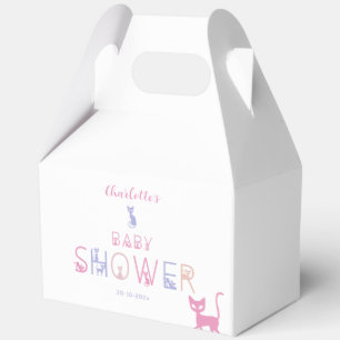 Ballotins Baby shower de couleur mignonne Cat Pastel