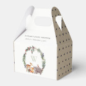 Ballotins Baby shower de courge feuillu mou en bois (Arrière)