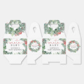 Ballotins Baby shower de couronne de Noël (Déplié)