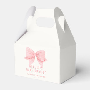 Ballotins Baby shower de Cravate minimaliste rose