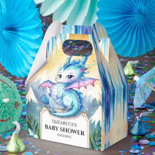 Ballotins Baby shower de dragon Whimsical Watercolor