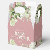 Ballotins Baby shower de feuillage botanique Dusty Rose (Ouvert)