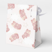 Ballotins Baby shower de fille de l'ours de gomme rose (Arrière)