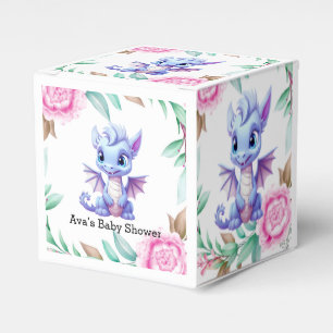 Ballotins Baby shower de fille de pivoine de dragon violet e