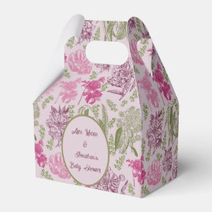Ballotins Baby shower de fille Eucalyptus Peony botanique