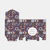 Ballotins Baby shower de filles violettes de beignes douces (Déplié)