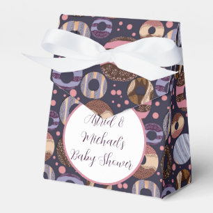 Ballotins Baby shower de filles violettes de beignes douces