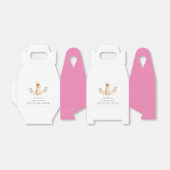 Ballotins Baby shower de Fleur sauvage de lapin rose minimal (Déplié)