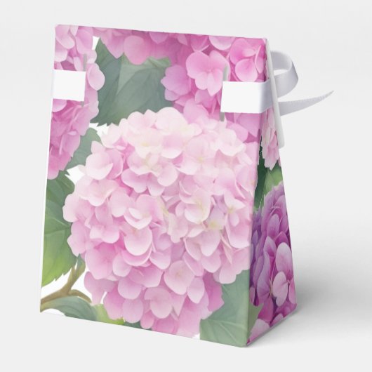 Ballotins Baby shower de fleurs d'Hydrangea (Arrière)