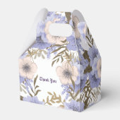 Ballotins Baby shower de fleurs mauves pastel doux (Arrière)