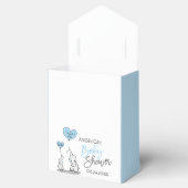 Ballotins Baby shower de garçon Blue White Elephant (Ouvert)