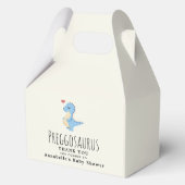 Ballotins Baby shower de garçon Preggosaurus Cute Dinosaur (Verso)