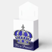 Ballotins Baby shower de garçon princier d'argent bleu (Ouvert)