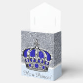 Ballotins Baby shower de garçon princier d'argent bleu (Ouvert)