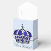 Ballotins Baby shower de garçon princier d'argent bleu (Ouvert)