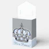 Ballotins Baby shower de garçon princier d'argent bleu (Ouvert)