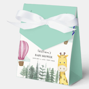 Ballotins Baby shower de girafe Jungle à air chaud moderne
