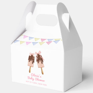 Ballotins Baby shower de glace Pink Popcicle Bow