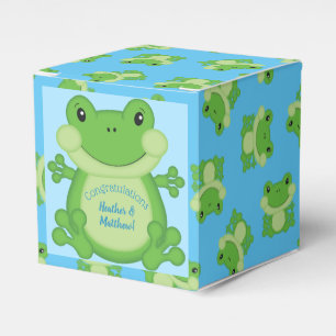 Ballotins Baby shower de grenouille bleu
