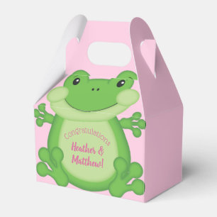 Ballotins Baby shower de grenouille rose