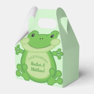 Ballotins Baby shower de grenouille vert