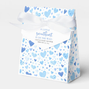 Ballotins Baby shower de la Saint Valentin Blue Little Sweet