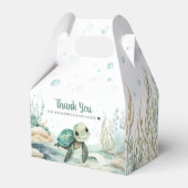 Ballotins Baby shower de la tortue de mer (Arrière)