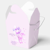 Ballotins Baby shower de lapin de bois pourpre (Ouvert)