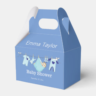 Ballotins Baby shower de ligne de vêtements pour garçon bleu