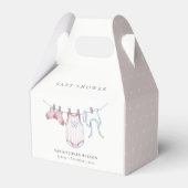 Ballotins Baby shower de linge simple rose fille (Arrière)