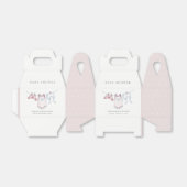 Ballotins Baby shower de linge simple rose fille (Déplié)